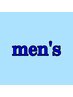 【men's】 カット+ケアカラー+5stepTR 12100円