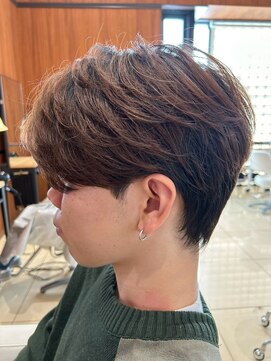 トレース 半田店(TRACE) 【骨格補正】爽やかメンズパーマ×朝ラクショートヘア