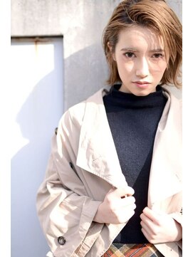 ミラバイグリーン(Mira by green) 『milky beige』かきあげ色っぽ-bang-♪#07