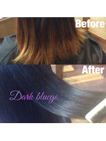 ヘアーメイク トレコローリ(hair make trecolori) 【trecolori】暗くしなければならないけど透明感のあるカラーに