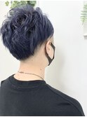 ネイビーブルーワンブロックスタイル