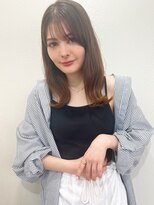 マリアバイアフロート(Maria by AFLOAT) 【山田】シースルーバング外ハネことりベージュ