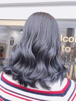 ラビス クローバー(Lovis clover)&nbsp;ネイビー　ネビージュ　コンマヘア　こなれミディ