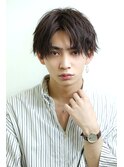 シャープな外ハネ【センターパート】2ブロックショートウルフ