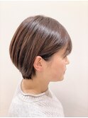 シークレットハイライト×シャドールーツの白髪染めドライカット