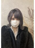 セミロング　外ハネアレンジ