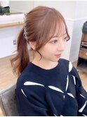 韓国前髪顔周り×美髪レイヤー[横浜/縮毛矯正/前髪縮毛矯正]
