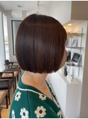 【SORECA/ソレカ】切りっぱなしボブ × ピンク系カラー