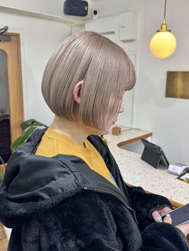 シエン 恵比寿(CIEN) ミニボブイメチェン似合わせホワイトベージュカラーケアブリーチ