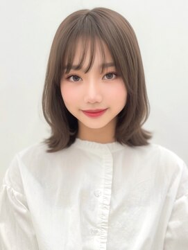 ユーフォリア 渋谷グランデ(Euphoria SHIBUYA GRANDE) くびれミディ シースルーバング チョコレートブラウン 艶髪