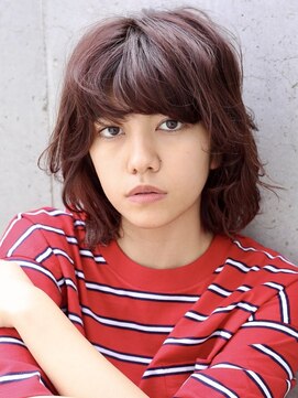 アンドレイ 表参道(andrey) デザインカラー/レイヤーカット/ウェットヘア/オリーブベージュ