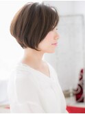 センター北/髪質改善/ことりベージュ×前下がりボブi