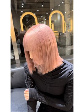 サロンドミルク 新百合ヶ丘店(salon de MiLK) ミルクティーベージュグレージュピンクカラーコーラルピンク
