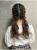 【推し活ヘア】～編みこみツインテール～