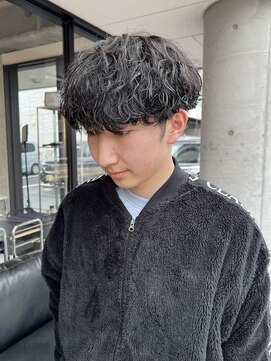 髪屋 紬 メンズ/メンズパーマ/メンズカット/波巻きスパイラル