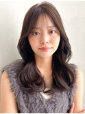 エアリーカール美髪小顔カットくびれヘアシースルーバング