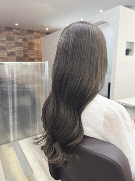 リゴレット 春日部東口店(RIGOLETTO) シークレットハイライト×グレージュ