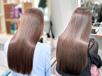 エルサザビューティー 神戸三宮(Elsa the beauty)の写真/くせ、うねり悩みに縮毛矯正/トリートメント/水素から、あなたの髪に合わせベストな髪質改善をご提案