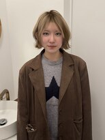 ミッケ(mikke)&nbsp;あごラインボブ×ブロンドカラー