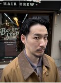 大人かきあげパーマ