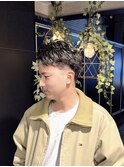 【翔】波巻きシャドウパーマ清潔感ビジネススタイル