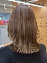 ヘアースペースブルーム プリュス 石橋店(HAIR SPACE BLOOM plus)&nbsp;石橋阪大前/ナチュラル極細ハイライトカラー/レイヤーボブ