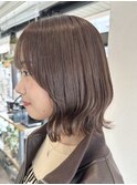 王道チョコレートブラウン×くびれミディアム