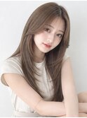 ミルクティーベージュ/韓国レイヤー/ハッシュカット/髪質改善