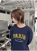 ブリーチ/ブロンド/レイヤーカット/ハッシュカット/栄