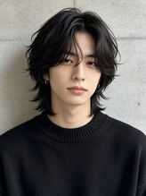 エイチ メンズ(H) サーフカールソフトモヒカンバズカットマレットヘアメンズカット