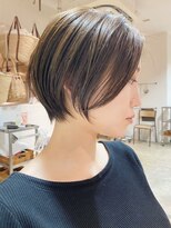 ローマー 明治神宮前 渋谷(ROAMER)&nbsp;ショートボブ切りっぱなしボブ顔周りカット前髪カットボブパーマ