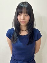 ニコフクオカヘアーメイク(NIKO Fukuoka Hair Make)&nbsp;[NIKO]ロングレイヤー/グレージュ/オリーブグレージュ