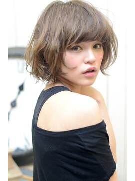 ミラバイグリーン(Mira by green) 『Mira』人気NO,1スタイル！！抜け感柔らかショートボブ♪