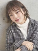 ボブ/カーキグレージュ/大人かわいい[恵比寿/恵比寿駅]