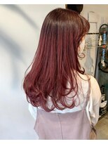 ナルヘアー 越谷(Nalu hair)&nbsp;ロングレイヤー×ピンクカラー