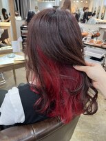 フェリアあべの(FERIA)&nbsp;【大阪/天王寺】インナーカラー×レッド