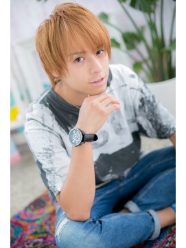 ミック 日暮里店(miq) ブリーチオンカラーが個性的！モテ系ウルフショートb1