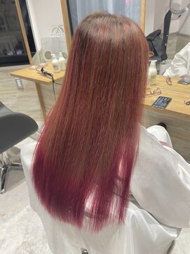 リーオオサカ(Lee Osaka) 【3Dグラデーション】ベージュ×ローズピンク/新出奈津樹