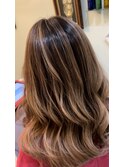 as  long balayage