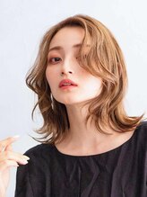 アース 常盤平店(HAIR & MAKE EARTH) 顔周りレイヤーミディアム