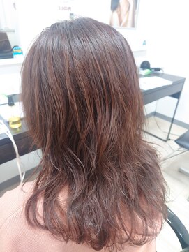 ビーズカラー ららパーク天童店 オーガニックカラーピンクベージュ