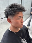 フェード刈り上げジェットモヒカンショート短髪