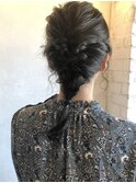デートやお出かけ、結婚式2次会に♪編み下ろしアレンジ　by mika