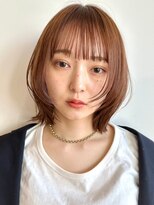 ノイカーム(noi Calm) 顔周りレイヤーカットくびれヘアミルクティーベージュカラー