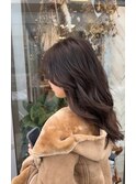 韓国ヘア×くすみブラウン