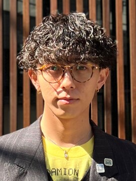 フィフス 神南(fifth) メンズマッシュウルフカットセンターパートウルフシャドウパーマ