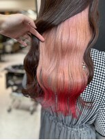 ヴァイス 渋谷店(VAICE)&nbsp;《ロング×インナーカラー　ピンク赤 》