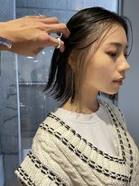 ホワイトベージュ　ケアブリーチ　インナーカラー　ハイライト