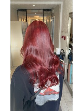 ヘアスタジオ アルス 御池店(hair Studio A.R.S) ワインカシスブラウンカラー10代20代ブリーチなし韓国風透明感