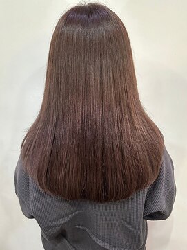 イーストハムアール(EAST HAM r) 髪質改善/艶髪カラー/まろやかブラウン/ストレート